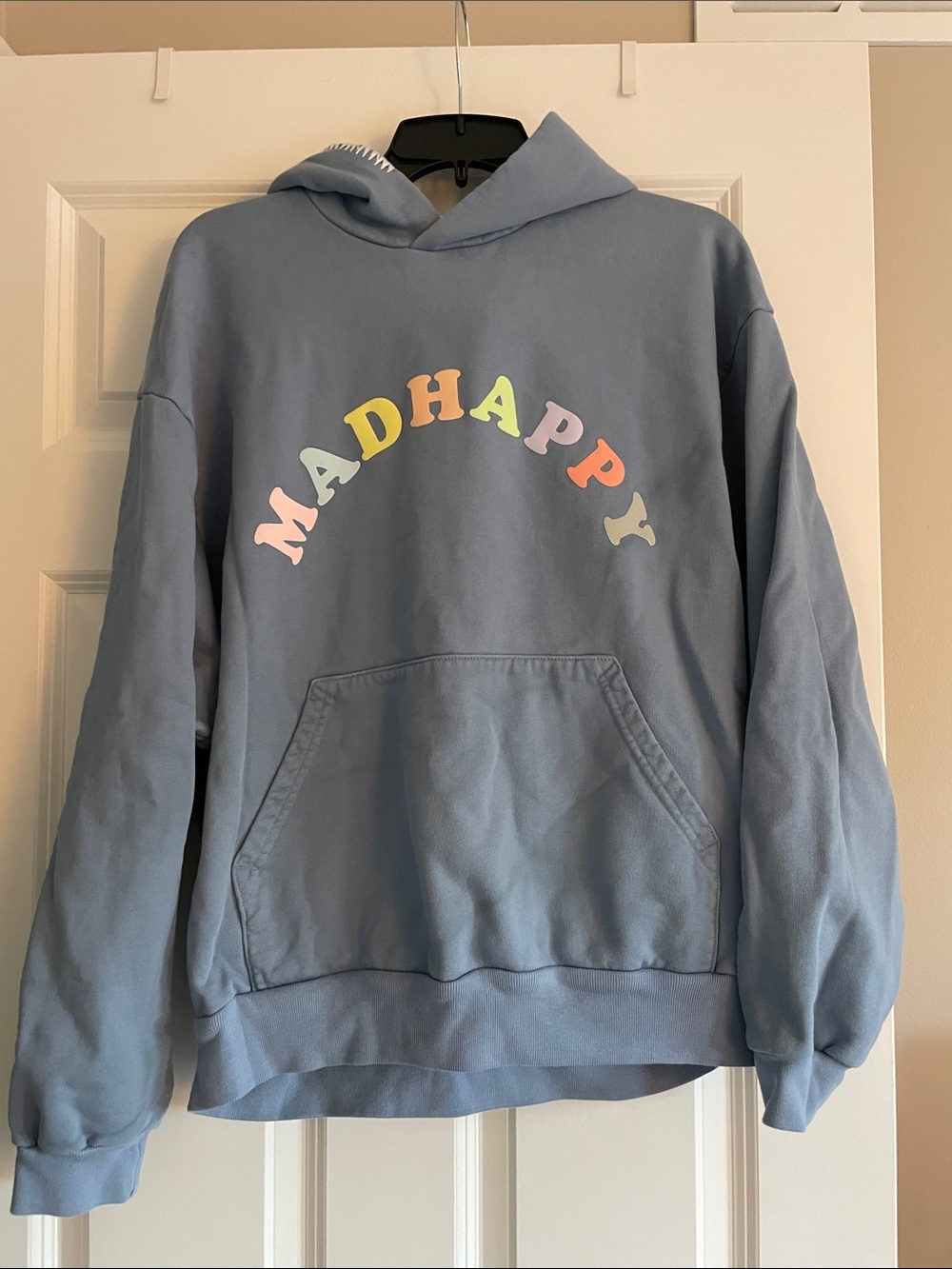 Madhappy Light Blue Hoodie with Pastel Logo